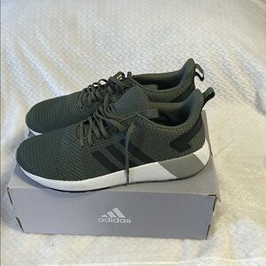 Adidas Green and Black Sneakers with Modern Athletic Silhouette